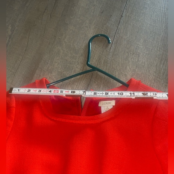 J. Crew Teddy dress in beautiful pappy red. 100 % wool with lining - Picture 9 of 10